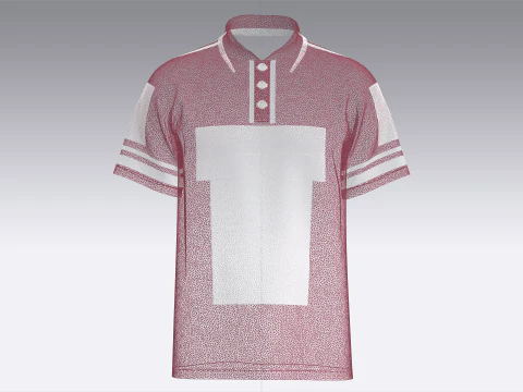 Men Basketball Winner Polo Shirt - Mesh 3D Model