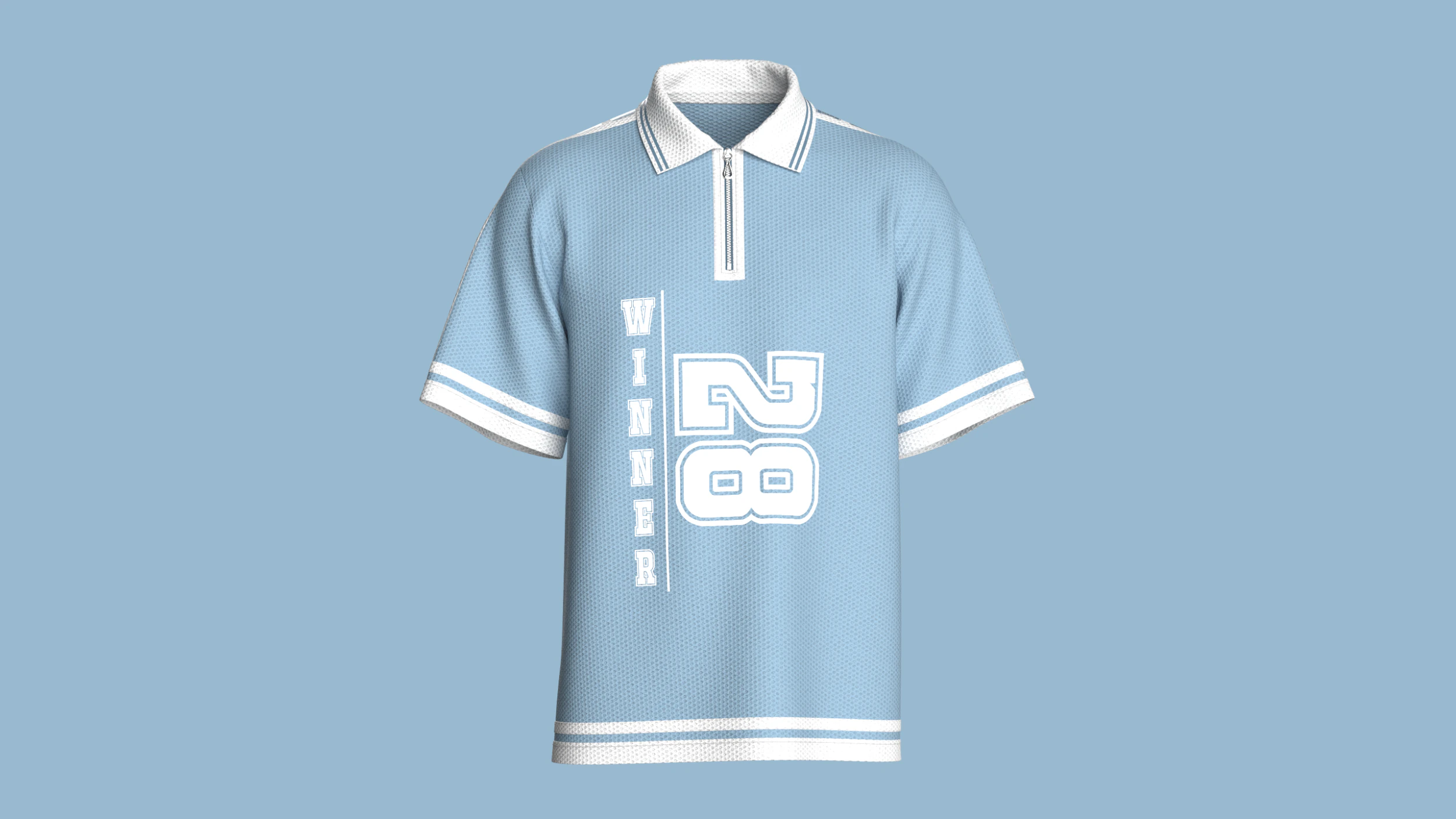 Men Basketball Winner Polo Shirt - Mesh 3D Model .c4d .max .obj .3ds .fbx .stl .blend 