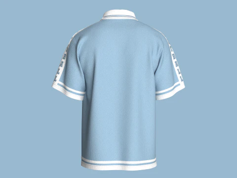 Men Basketball Winner Polo Shirt - Mesh 3D Model
