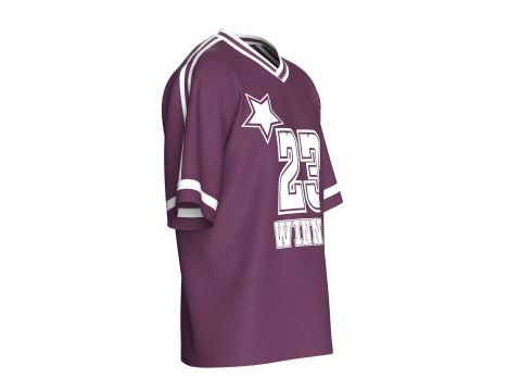 Camiseta ganadora de baloncesto para hombre - Mesh V2 Modelo 3D