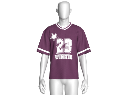 Camiseta ganadora de baloncesto para hombre - Mesh V2 Modelo 3D