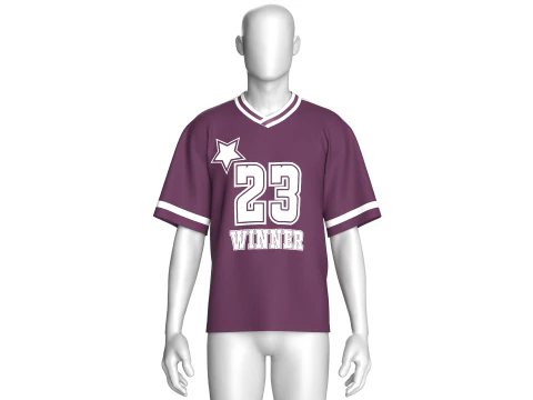 Men Basketball Winner Tshirt - Mesh V2 3D Model