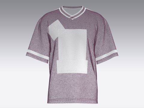 Camiseta ganadora de baloncesto para hombre - Mesh V2 Modelo 3D