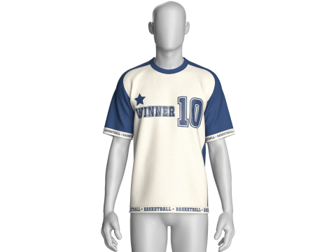 Camiseta masculina vencedora do basquete - Mesh V3 Modelo 3D