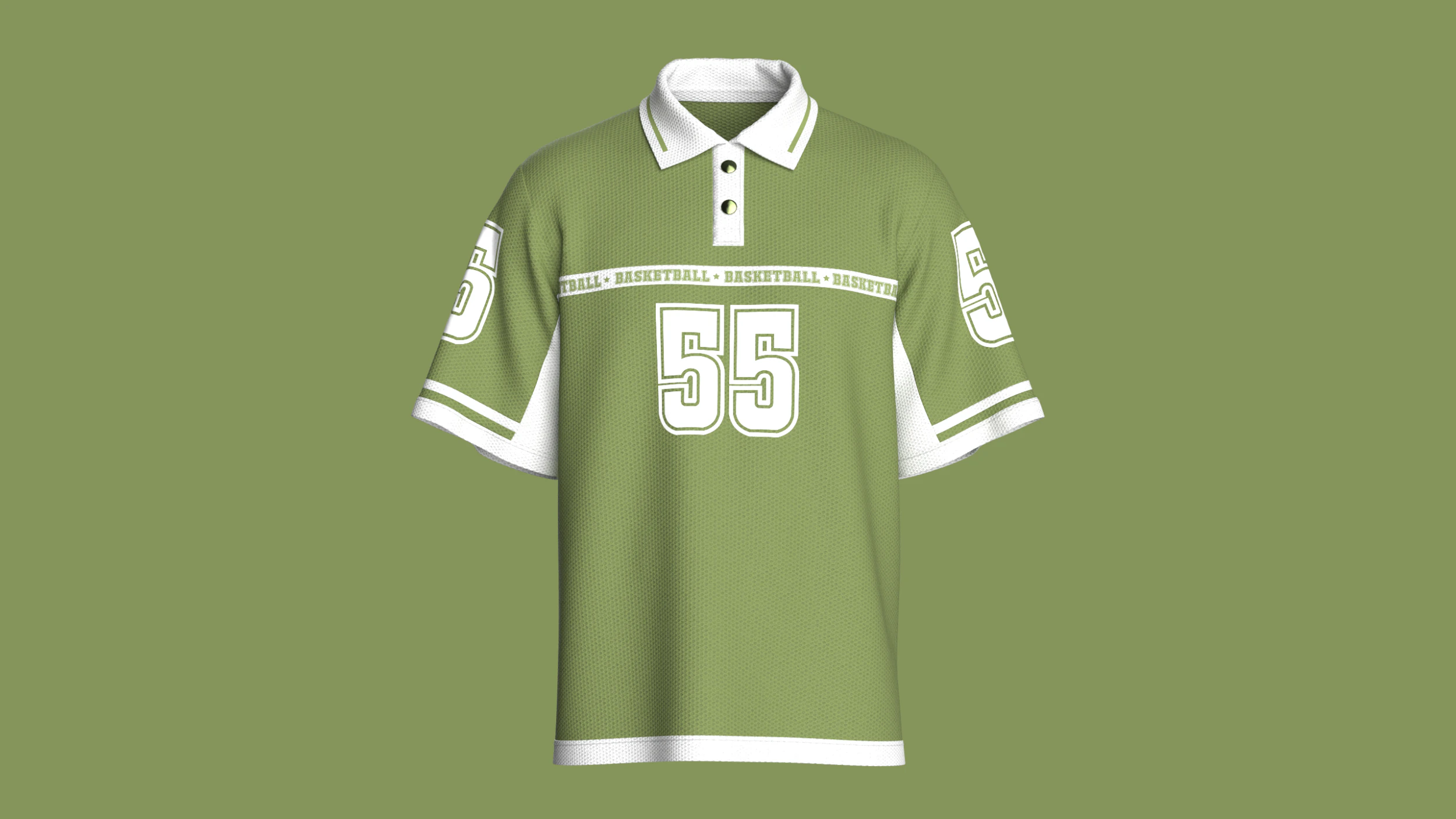 Men Basketball Polo Shirt - Mesh 3D Model .c4d .max .obj .3ds .fbx .stl .blend 