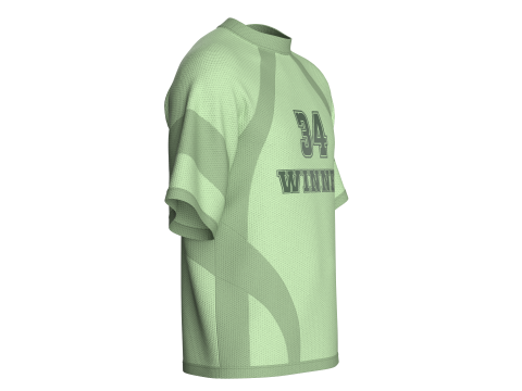 T-shirt de basket-ball Raglan pour hommes - Maille Modèle 3D