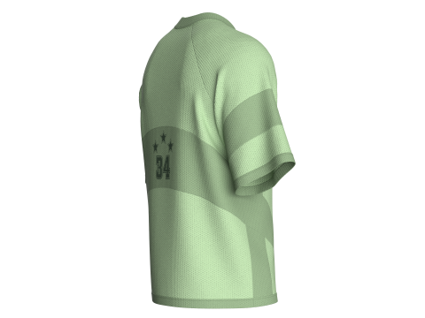 T-shirt de basket-ball Raglan pour hommes - Maille Modèle 3D