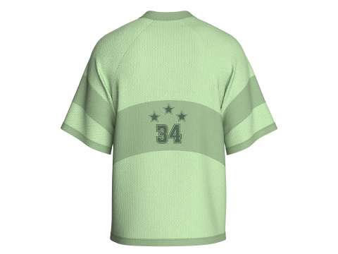 T-shirt de basket-ball Raglan pour hommes - Maille Modèle 3D