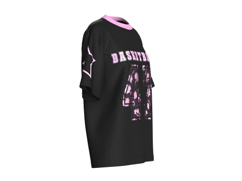 Girls Basketball Tshirt - Mesh 3D Model