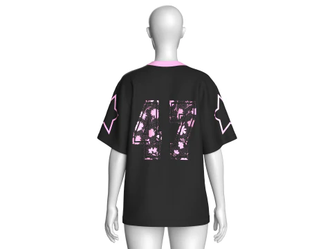 Girls Basketball Tshirt - Mesh 3D Model