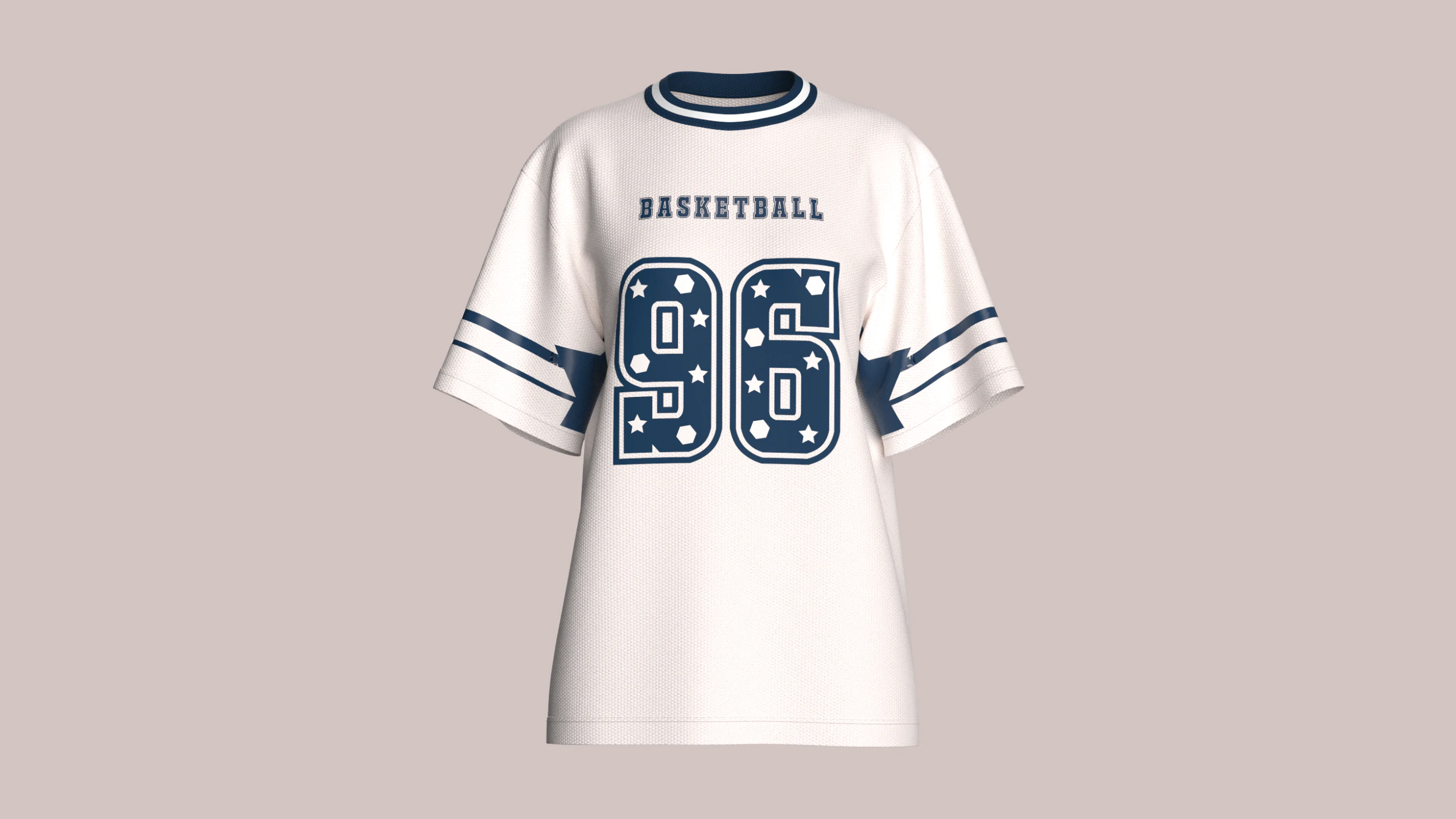 Girls Basketball Tshirt - Mesh V2 3D Model .c4d .max .obj .3ds .fbx .stl .blend