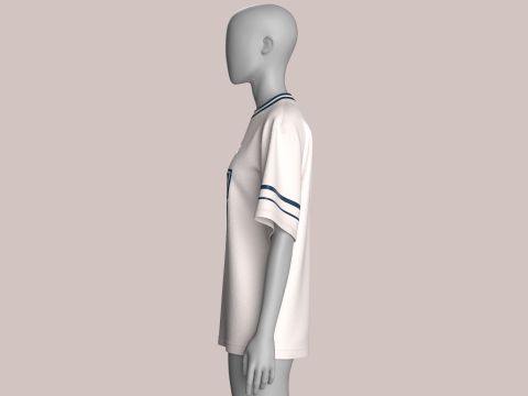 Баскетбольна футболка для дівчат - Сітка V2 3D Модель