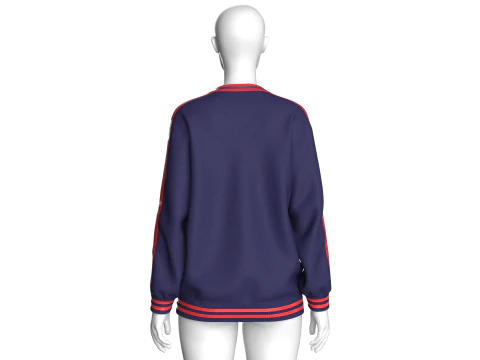 Girls Oversized Basketball Tshirt - Happy New Year 3D Model