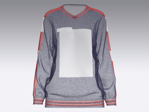 Camiseta de baloncesto extragrande para niñas - Feliz año nuevo Modelo 3D