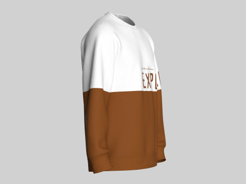 पुरुष मुद्रित स्वेटशर्ट - अन्वेषण करें 3D मॉडल