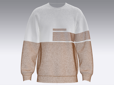 पुरुष मुद्रित स्वेटशर्ट - अन्वेषण करें 3D मॉडल