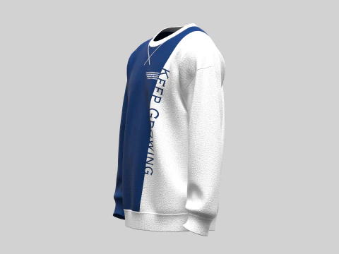 Męska bluza z nadrukiem &mdash; rozwijaj się Model 3D