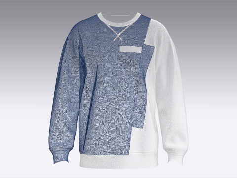 Sudadera Estampada Hombre - Sigue Creciendo Modelo 3D