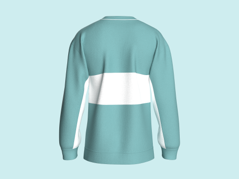 Hombres bolsillo con sudadera estampada Modelo 3D