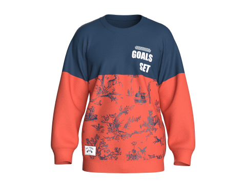 남성 프린트 스웨트셔츠 - 목표 세트 3D 모델