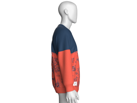 Sudadera Estampada Hombre - GOALS SET Modelo 3D