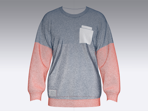 Sudadera Estampada Hombre - GOALS SET Modelo 3D