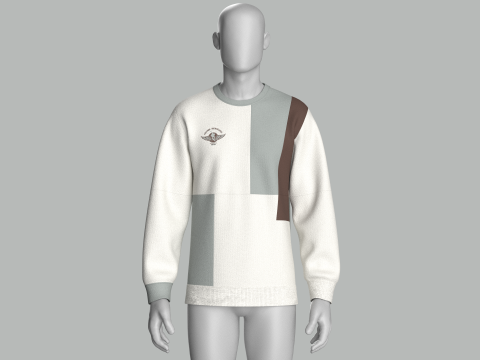 Sudadera Hombre - Snowboards Freeride Modelo 3D