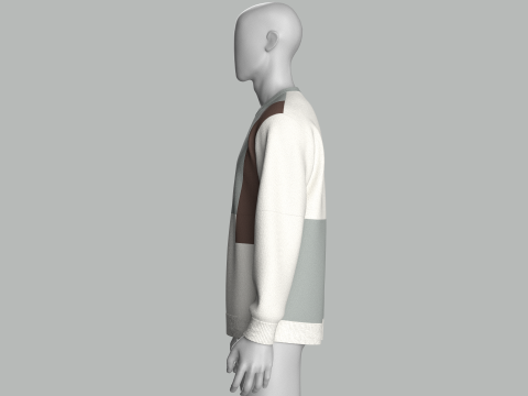 Sudadera Hombre - Snowboards Freeride Modelo 3D