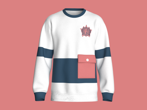 Felpa da uomo - Green Power Modello 3D