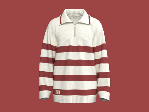 Yamalı Erkek Jakarlı Kazak 3D Model