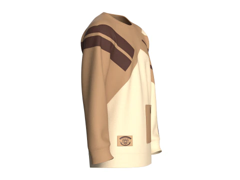 Men Zip Pocket Sweatshirt 3D Model