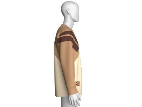 Men Zip Pocket Sweatshirt 3D Model