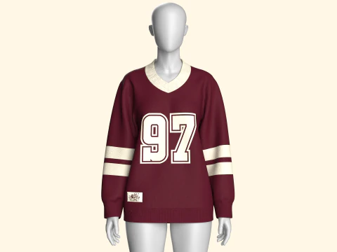 Баскетбольний світшот для дівчат з нашивкою 3D Модель