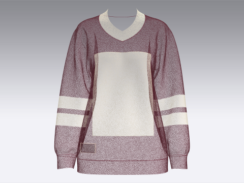 Sudadera De Baloncesto Para Niña Con Parche Modelo 3D