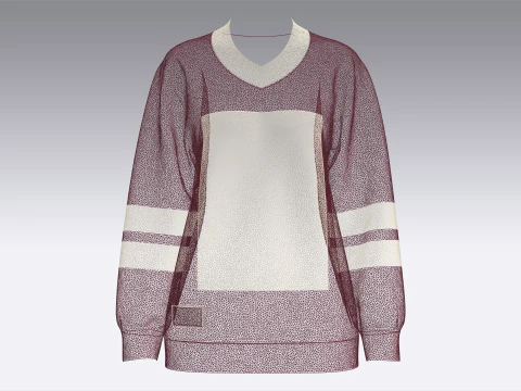 Баскетбольний світшот для дівчат з нашивкою 3D Модель