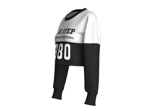 Kaus Potong Anak Perempuan - SATU LANGKAH Model 3D