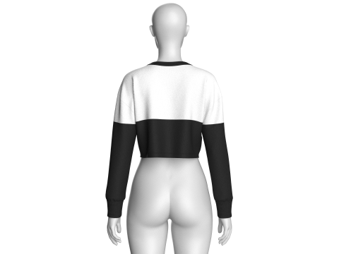 Kaus Potong Anak Perempuan - SATU LANGKAH Model 3D