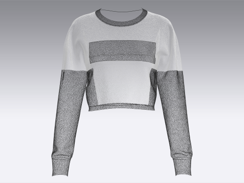 Kaus Potong Anak Perempuan - SATU LANGKAH Model 3D