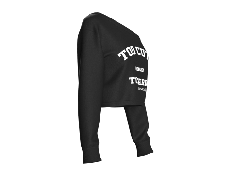 Толстовка з довгим вирізом для дівчат – надто мила 3D Модель