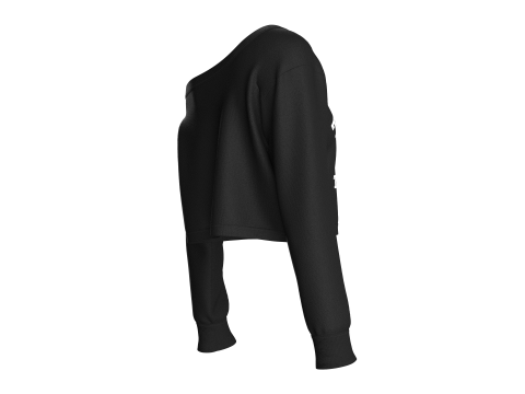 Толстовка з довгим вирізом для дівчат – надто мила 3D Модель