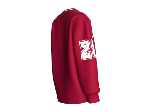 Girls Basketball Sweatshirt With Patch V2 3D Model