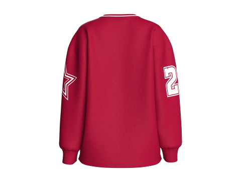 Girls Basketball Sweatshirt With Patch V2 3D Model