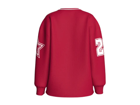Girls Basketball Sweatshirt With Patch V2 3D Model