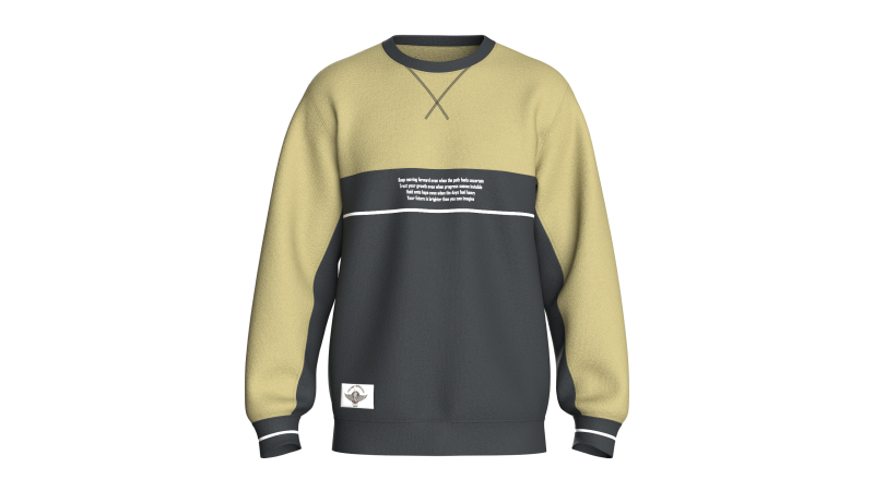 Men Printed Sweatshirt - Motivational 3D Model .c4d .max .obj .3ds .fbx .stl .blend 