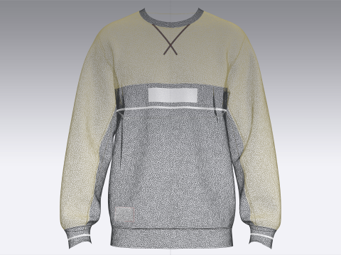 Men Printed Sweatshirt - Motivational 3D Model