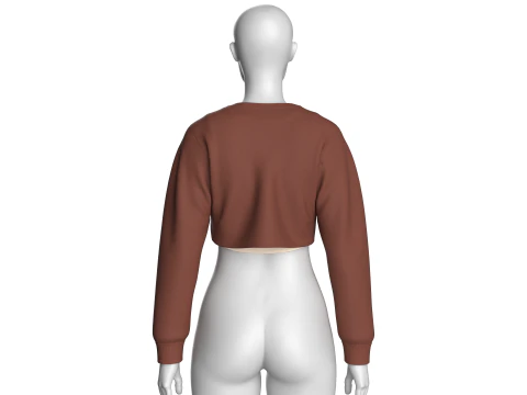 Kr&oacute;tka bluza dziewczęca - Pretty Girl Model 3D