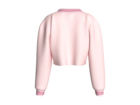 Girls Cropped Sweatshirt V2 3D Model