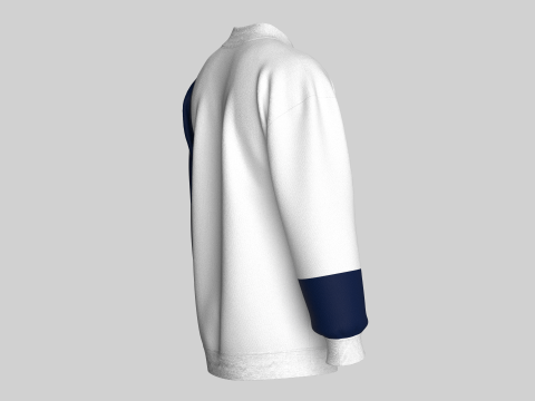 Heren sweatshirt met print - BOUW HET LEVEN 3D Model