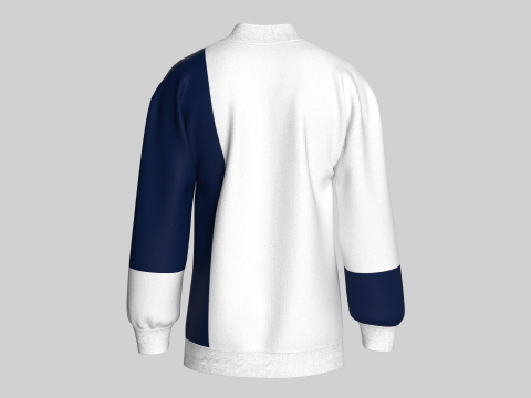 Heren sweatshirt met print - BOUW HET LEVEN 3D Model