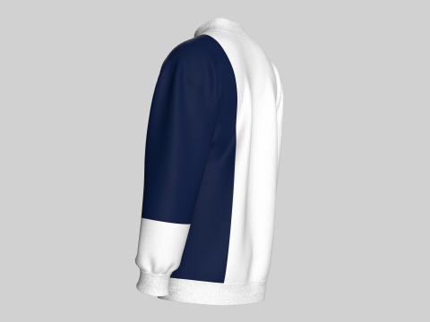 Heren sweatshirt met print - BOUW HET LEVEN 3D Model